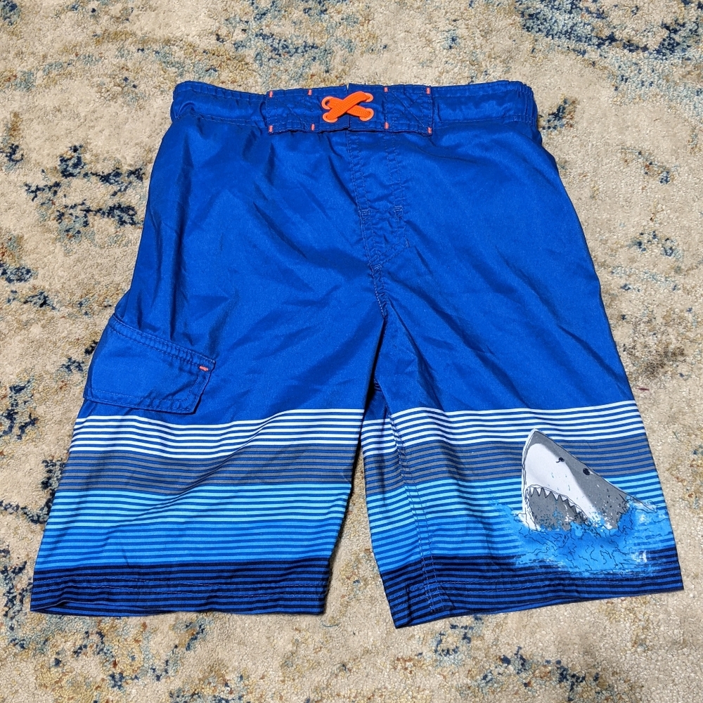 Cat & Jack Boys Swim Trunks - Shark Design